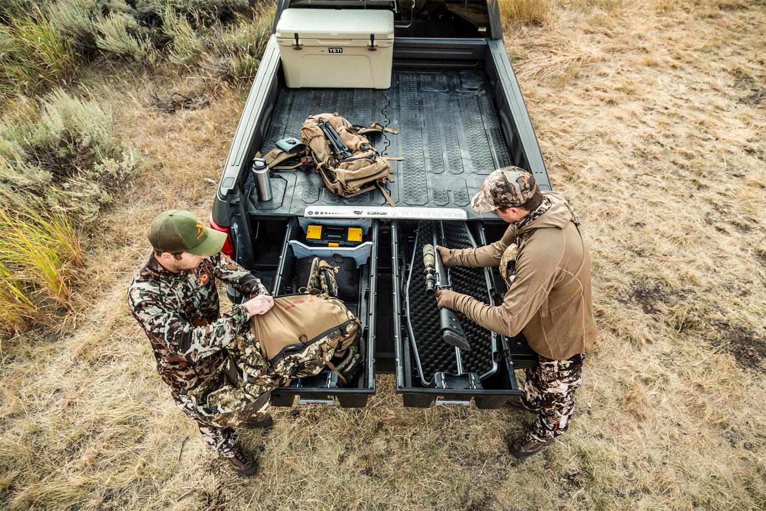 DECKED DG5 75.25 Two Drawer Storage System for A Full Size Pick Up Truck