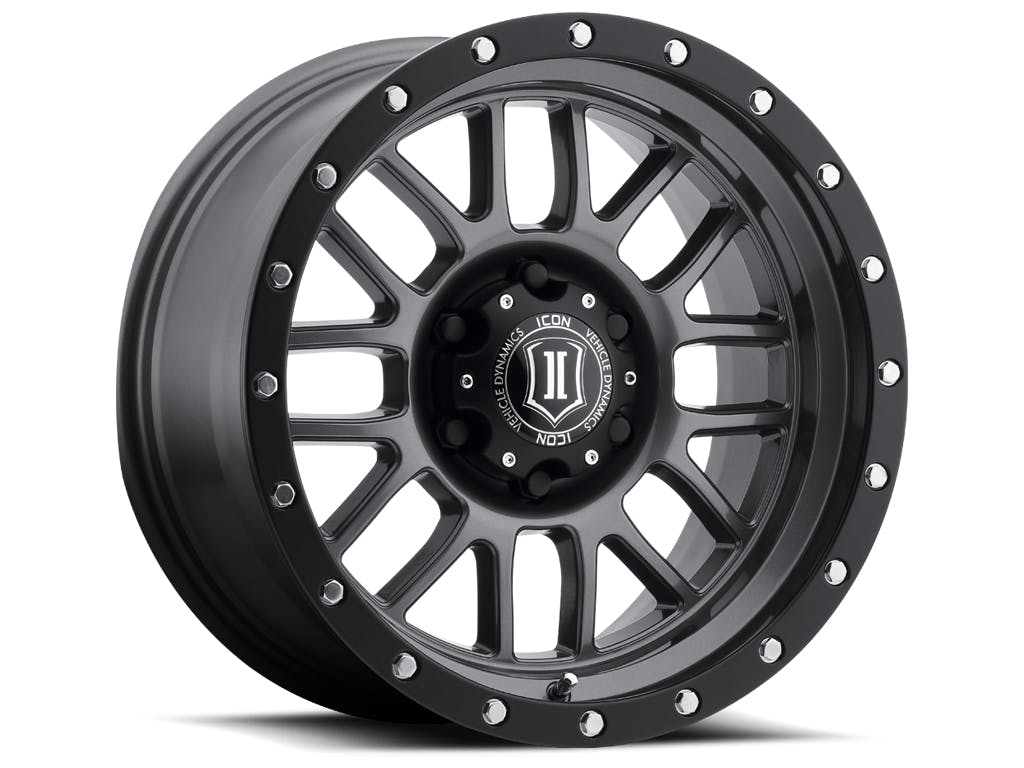 ICON Alloys 1217856350GM Alpha Gun Metal - 17 X 8.5 / 6 X 135 / 6mm / 5 bs