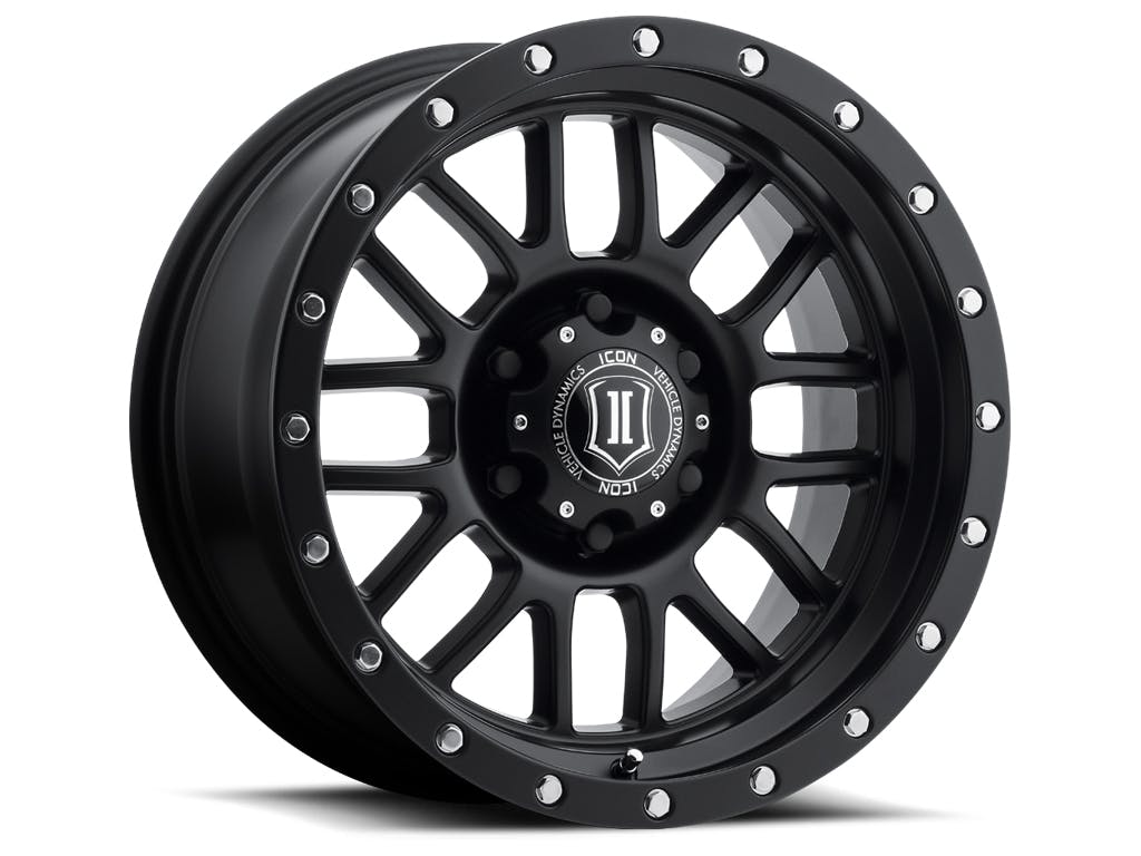ICON Alloys 1217857347SB Alpha Satin Black - 17 X 8.5 / 5 X 5 / 0mm / 4.75 bs