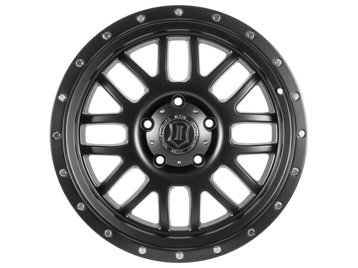 ICON Alloys 1220908057SB Alpha Satin Black - 20 X 9 / 8 X 6.5 / 19mm / 5.75 bs