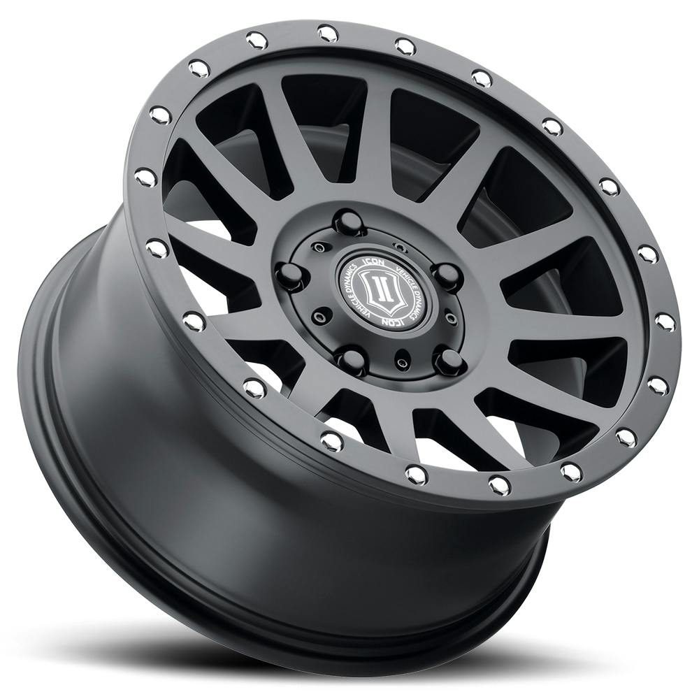 ICON Alloys 2017855557SB Compression Satin Black - 17 X 8.5 / 5 X 150 / 25mm / 5.75 bs
