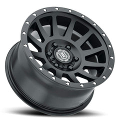 ICON Alloys 2018908350SB Compression Satin Black - 18 X 9 / 6 X 5.5 / 0 mm / 5 bs