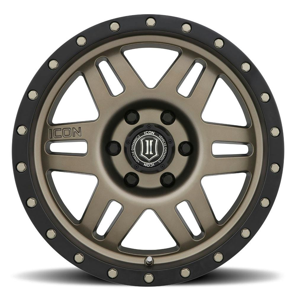 ICON Alloys 1417858357BR Six Speed Bronze - 17 X 8.5 / 6 X 5.5 / 25mm / 5.75 bs