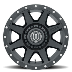 ICON Alloys 1818908055SB Rebound HD Satin Black - 18 X 9 / 8 X 6.5 / 12mm / 5.5 bs