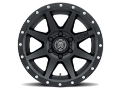 ICON Alloys 1818909060SB Rebound Sat Black - 18 X 9 / 6 X 5.5 / 25mm / 6 bs