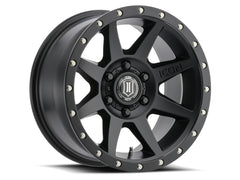 ICON Alloys 1817857345SB Rebound Satin Black - 17 X 8.5 / 5 X 5 / -6mm / 4.5 bs