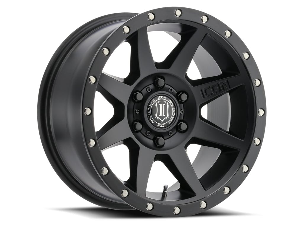 ICON Alloys 1817855557SB Rebound Satin Black - 17 X 8.5 / 5 X 150 / 25mm / 5.75 bs