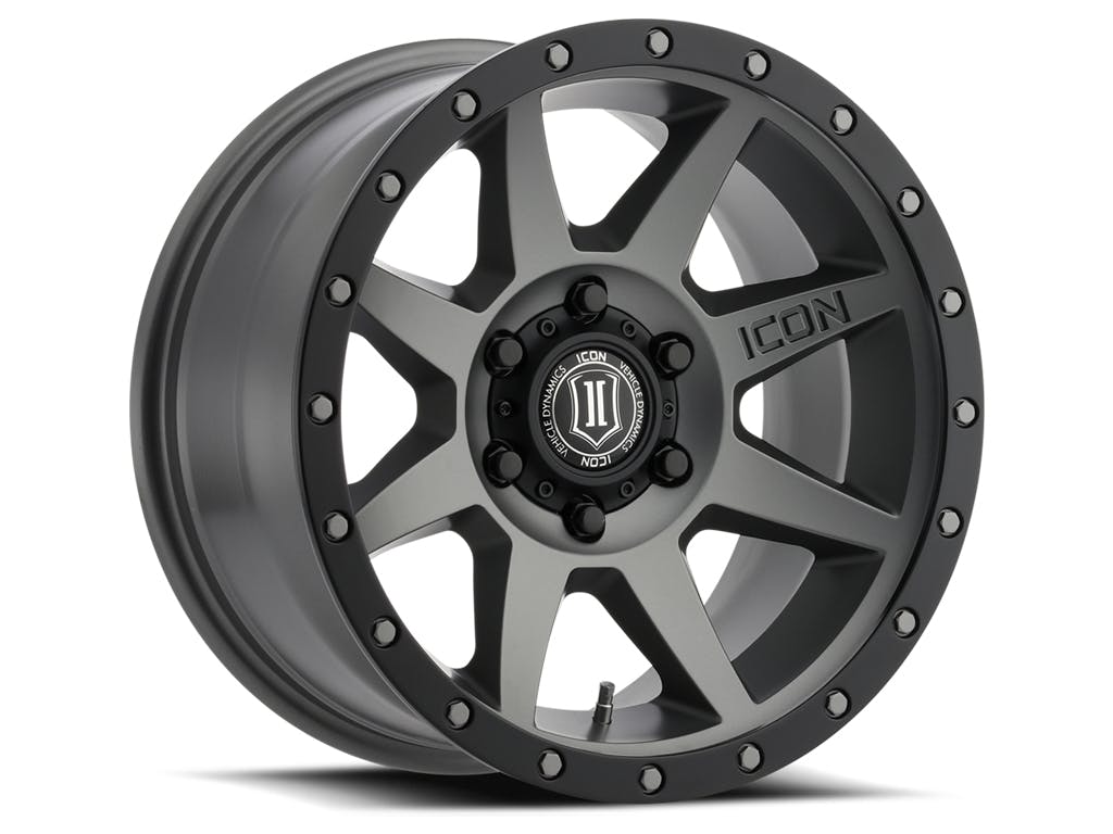 ICON Alloys 1817858347TT Rebound Titanium - 17 X 8.5 / 6 X 5.5 / 0mm / 4.75 bs