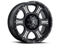 ICON Alloys 1020908057MB Shield Satin Black Mach - 20 X 9 / 8 X 6.5 / 19mm / 5.75 bs