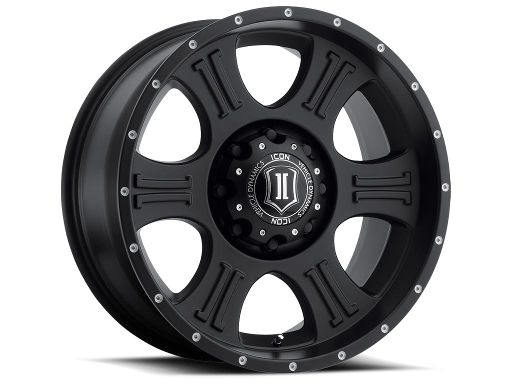 ICON Alloys 1020908955SB Shield Satin Black - 20 X 9 / 8 X 180 / 12mm / 5.5 bs