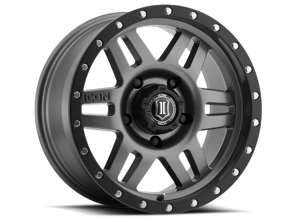 ICON Alloys 1417857345GM Six Speed Gun Metal - 17 X 8.5 / 5 X 5 / -6mm / 4.5 bs