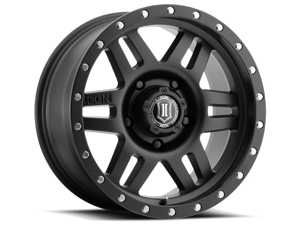 ICON Alloys 1417856350SB Six Speed Satin Black - 17 X 8.5 / 6 X 135 / 6mm / 5 bs