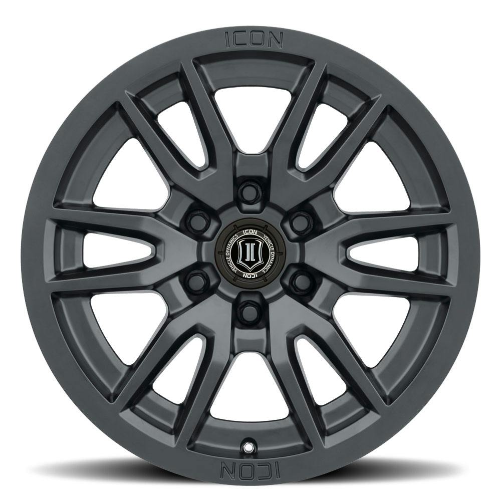 ICON Alloys 2417858347SB Vector 6 Satin Black - 17 X 8.5 / 6 X 5.5 / 0mm / 4.75' bs