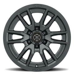 ICON Alloys 2417859447SB Vector 6 Satin Black - 17 X 8.5 / 6 X 120 / 0mm / 4.75 bs