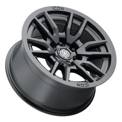 ICON Alloys 2417856350SB Vector 6 Satin Black - 17 X 8.5 / 6 X 135 / 6mm / 5 bs