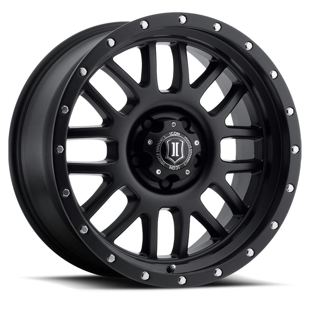 ICON Alloys 1220906356SB Alpha Satin Black - 20 X 9 / 6 X 135 / 16mm / 5.625 bs