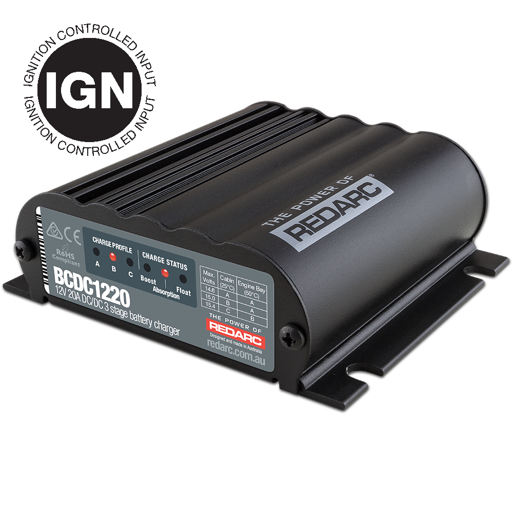 REDARC DC/DC Charger 20A BCDC1220-IGN