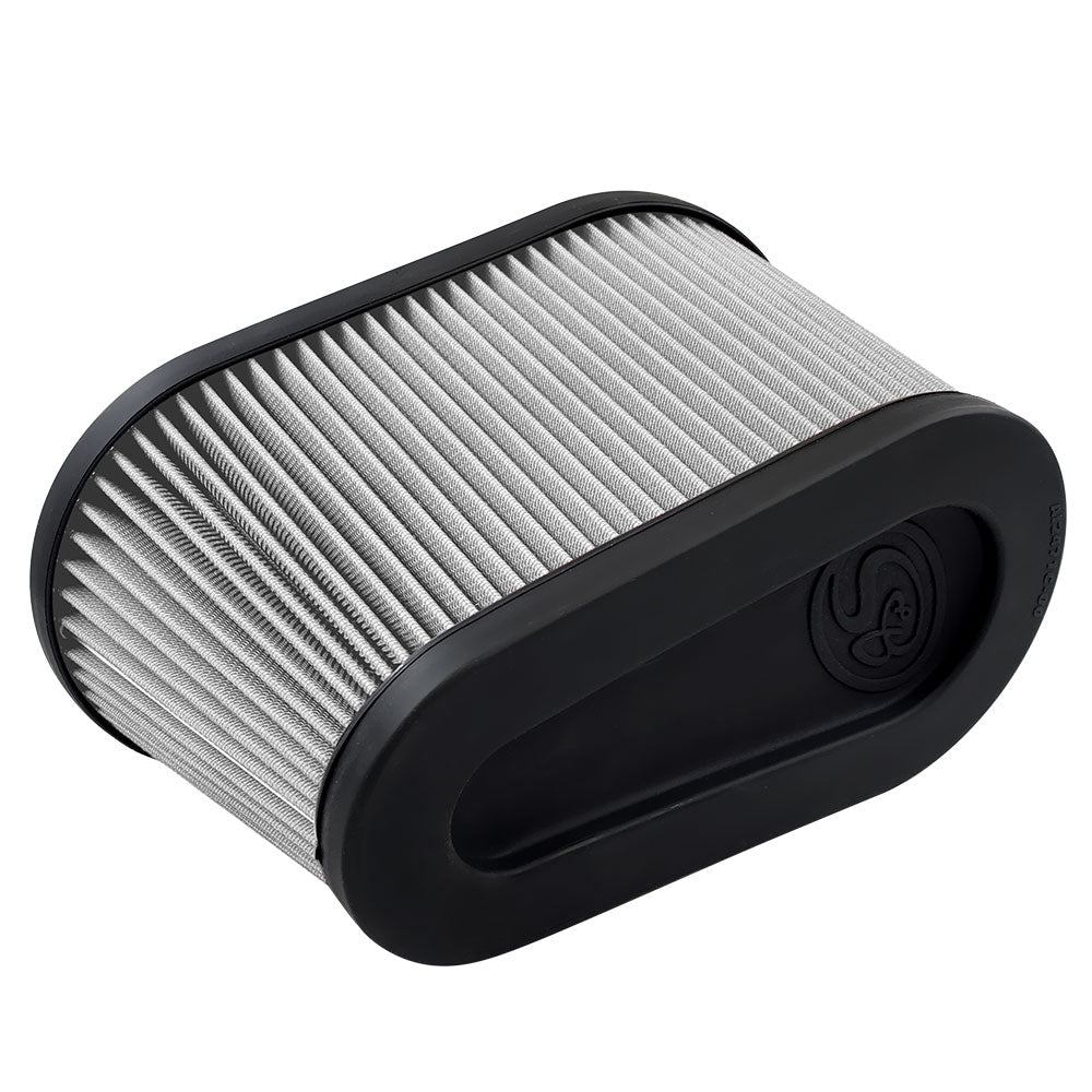 S&B Filters Air Filter For Intake Kits 75-5136 / 75-5136D Dry Extendable White KF-1076D-BKJF