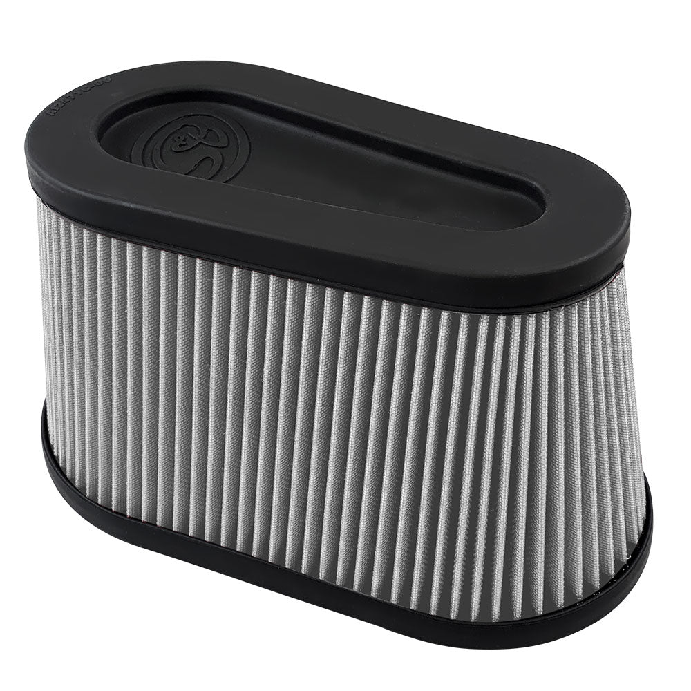 S&B Filters Air Filter For Intake Kits 75-5136 / 75-5136D Dry Extendable White KF-1076D-BKJF