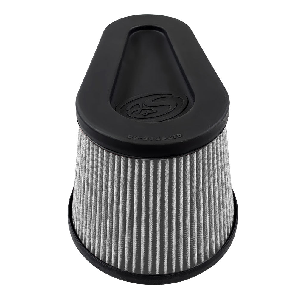 S&B Filters Air Filter For Intake Kits 75-5136 / 75-5136D Dry Extendable White KF-1076D-BKJF