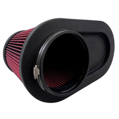 S&B Filters Air Filter For Intake Kits 75-5136 / 75-5136D Oiled Cotton Cleanable Red KF-1076-BKJF