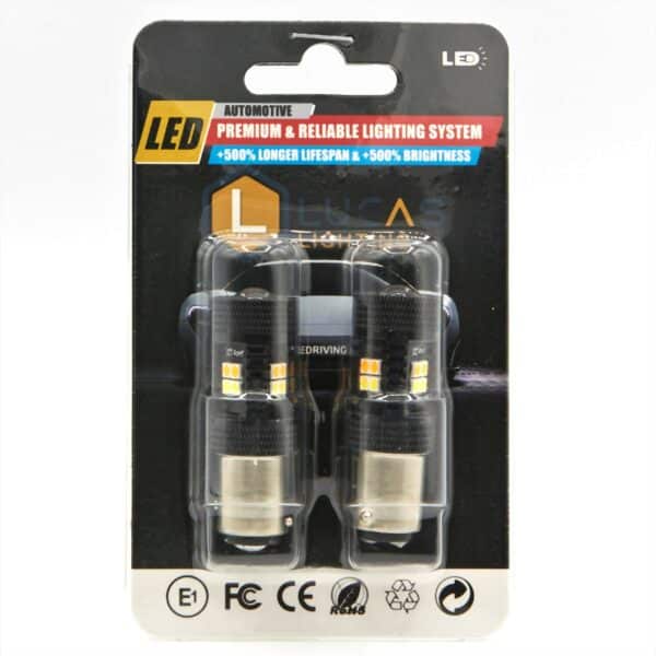 Lucas Lighting,LED Bulb Switchback 1157 Amber/White