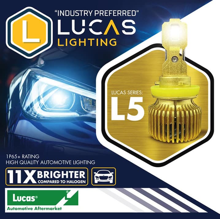 Lucas Lighting,L5-H4 PAIR Dual output.  Replaces H4,9003,9003CB/EB/LL/ST/SU/XV,HB2