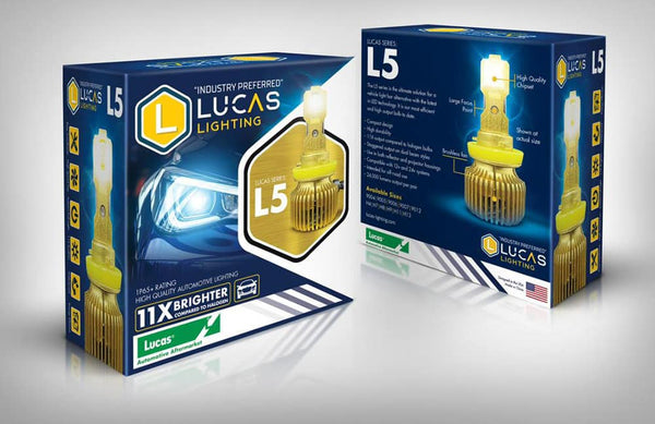 Lucas Lighting,L5-H11 PAIR Single output.  Replaces H11/B(w/LL-H11B-HAR)/ST/SU/XV,H8,H9,H16 (L)