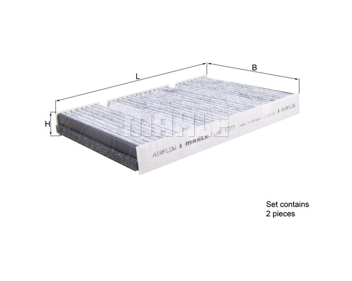 MAHLE Cabin Air Filter LAK 1377/S