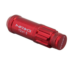 NRG Innovations 700 Series Steel Lugnuts Long M12 X 1.5 RED LN-LS700RD-21