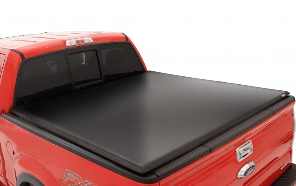 LUND 95000 Genesis Tri-Fold Tonneau Cover, Black Leather Look GENESIS TRI-FOLD TONNEAU