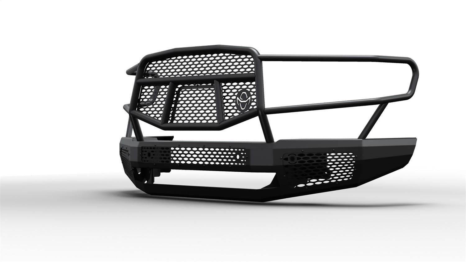 Ranch Hand MFD19HBM1 Midnight Series Front Bumper with Grille Guard