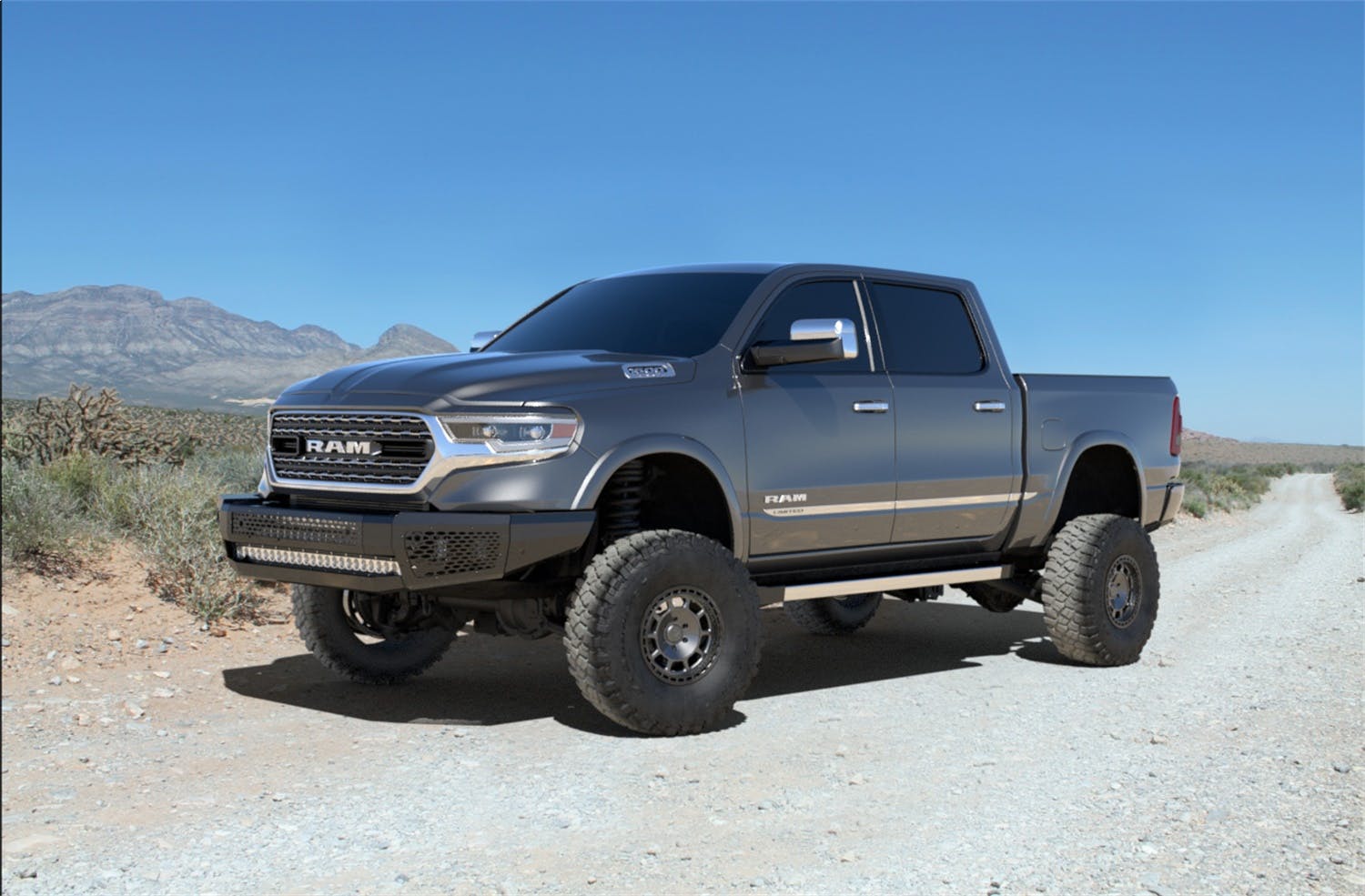 Ranch Hand MFD19HBMN Midnight Series Front Bumper without Grille Guard