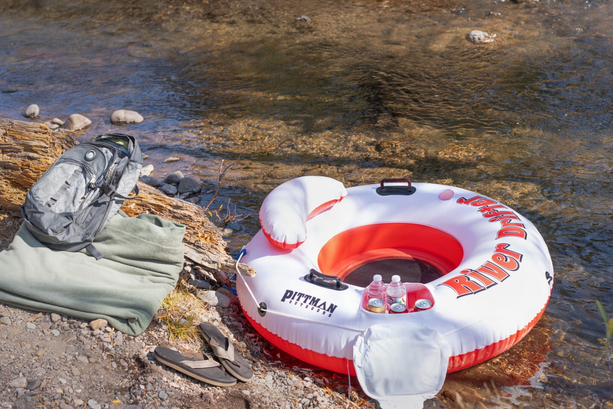 Drifter Float Single One Man River Drifter Float Tube With Built In Ice Chest Pittman ...