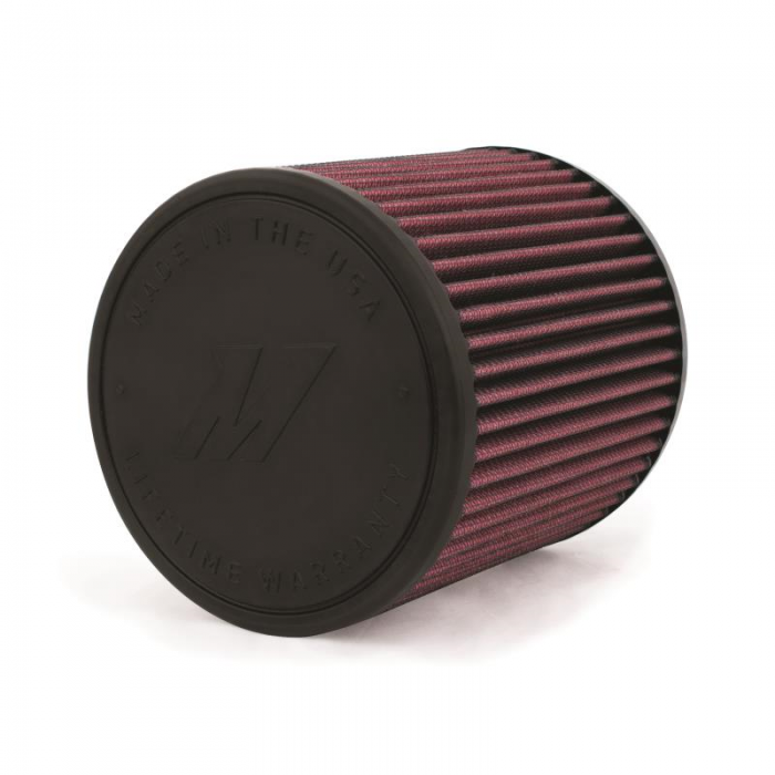 Mishimoto Mishimoto Performance Air Filter 3.5 In. Inlet 6 In. Filter Length Red  MMAF-3506