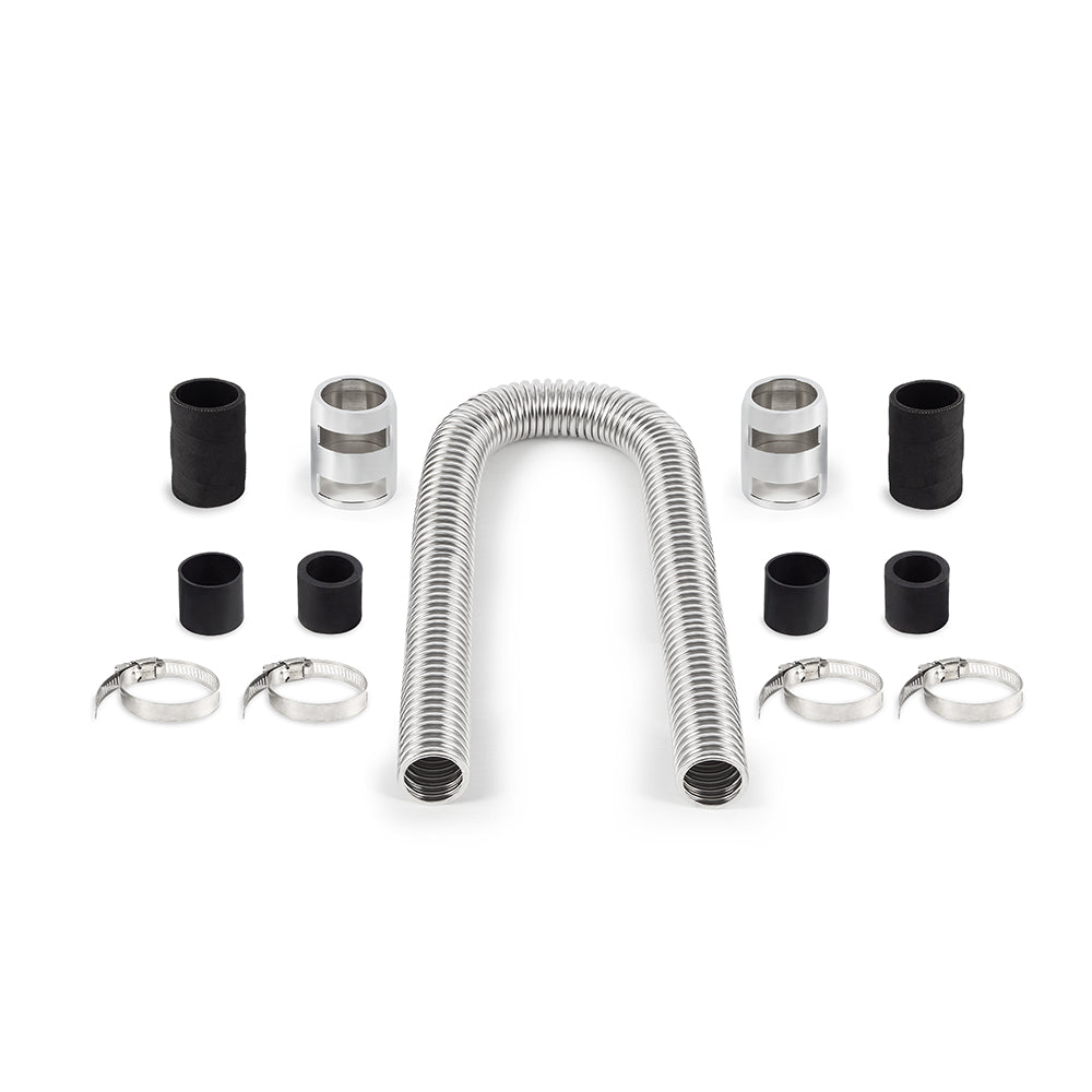 Mishimoto MMAH-U36C Universal Flexible Stainless Steel Radiator Hose Kit 36" Chrome  MMAH-U36C