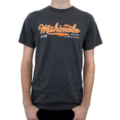 Mishimoto MMAPL-SCRIPT-GYS Mishimoto Men's Athletic Script T-Shirt Gray  MMAPL-SCRIPT-GYS
