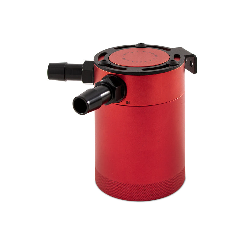 Mishimoto Mishimoto Compact Baffled Oil Catch Can 2-Port  MMBCC-CBTWO-RD