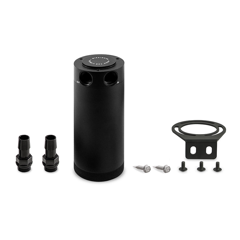Mishimoto MMBCC-CBTWO-XLBK Mishimoto XL Baffled Oil Catch Can 2-Port  MMBCC-CBTWO-XLBK