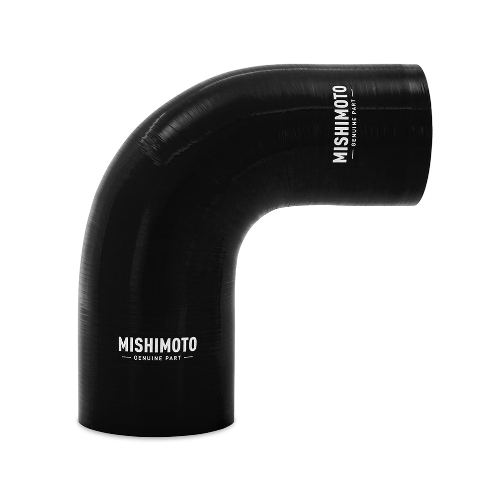 Mishimoto MMCP-R90-22525BK Mishimoto 90-Degree Silicone Transition Coupler 2.25-in to 2.50-in Black  MMCP-R90-22525BK