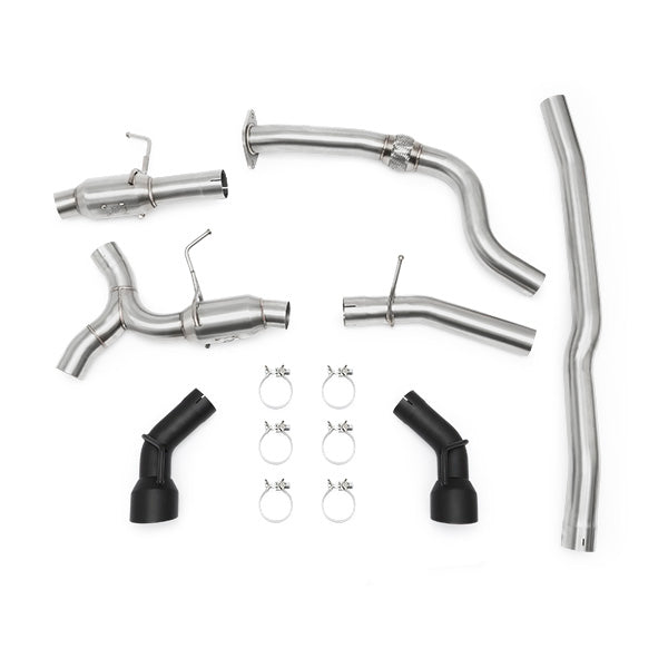Mishimoto MMEXH-CAM4-16DTPBK Chevrolet Camaro 2.0T Dual Tip Pro Cat-Back Exhaust  MMEXH-CAM4-16DTPBK