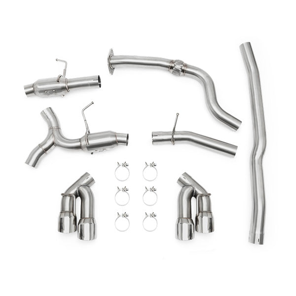 Mishimoto MMEXH-CAM4-16QTPP Chevrolet Camaro 2.0T Quad Tip Pro Cat-Back Exhaust  MMEXH-CAM4-16QTPP