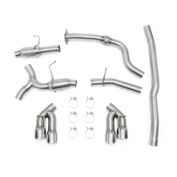 Mishimoto QUAD TIP PRO CAT-BACK EXHAUST, FITS CHEVROLET CAMARO 2.0T 2016+ MMEXH-CAM4-16QTP