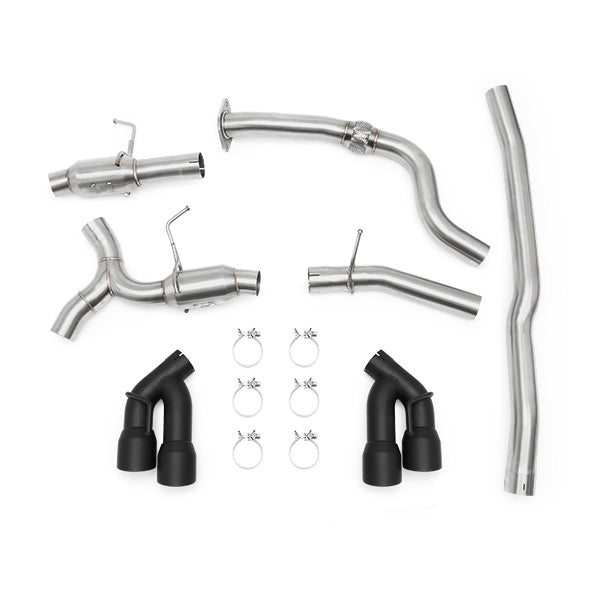 Mishimoto MMEXH-CAM4-16QTPBK Chevrolet Camaro 2.0T Quad Tip Pro Cat-Back Exhaust  MMEXH-CAM4-16QTPBK