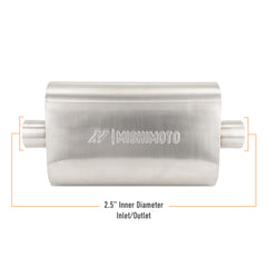 Mishimoto MMEXH-MF-25CCBR Mishimoto Universal Stainless-Steel Exhaust Muffler 2.5-Inch  MMEXH-MF-25CCBR