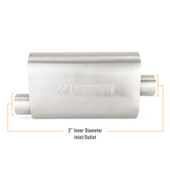 Mishimoto MMEXH-MF-3COBR Mishimoto Universal Stainless-Steel Exhaust Muffler 3-Inch  MMEXH-MF-3COBR