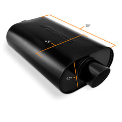 Mishimoto MMEXH-MF-AT-3CCBK Mishimoto Universal Stainless-Steel Exhaust Muffler 3-Inch Angle Tip Black  MMEXH-MF-AT-3CCBK