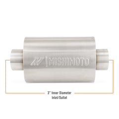Mishimoto MMEXH-RES-3BR Mishimoto Universal Stainless-Steel Exhaust Resonator 3-Inch  MMEXH-RES-3BR