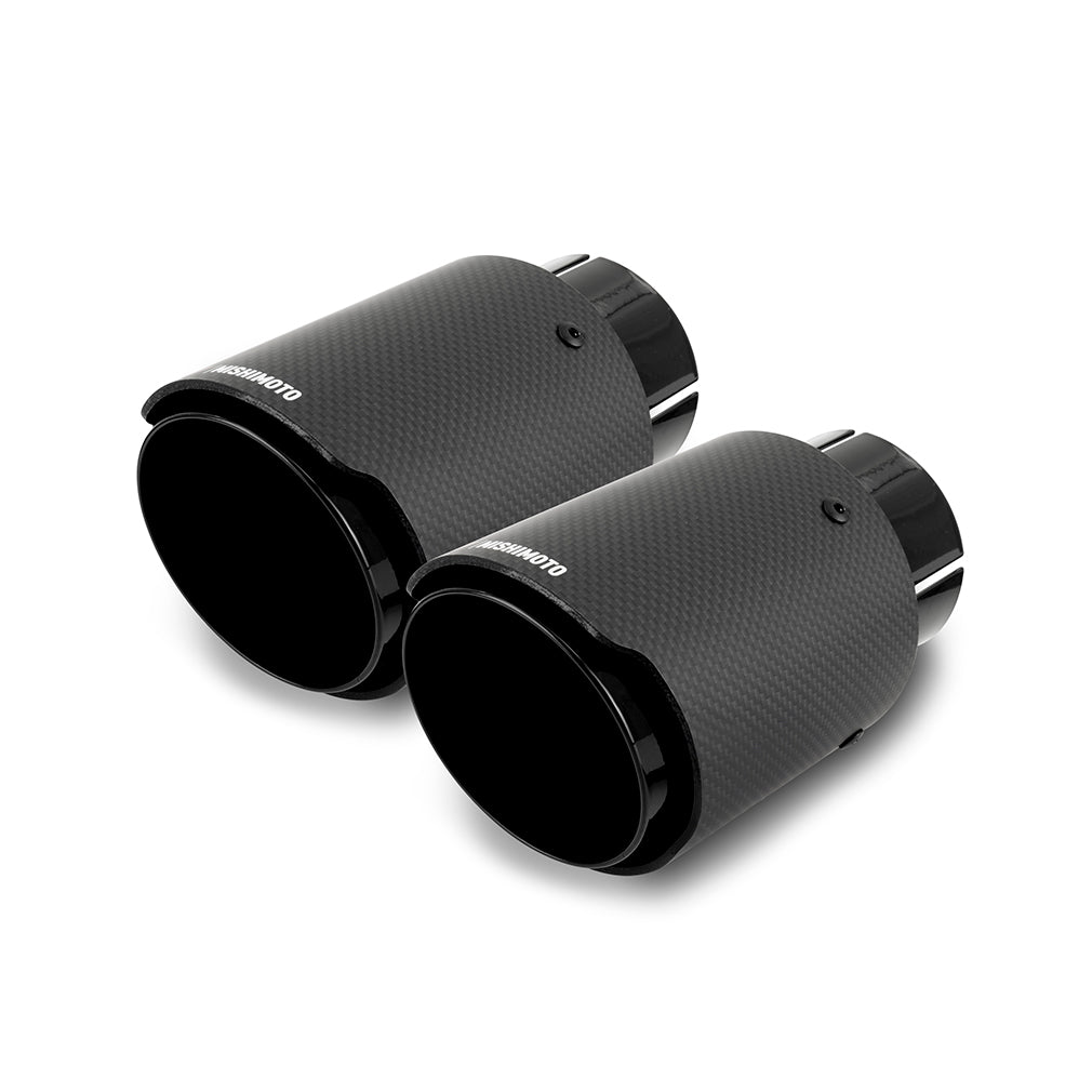 Mishimoto MMEXH-TIP-CFD25BK Mishimoto Carbon Fiber Dual Exhaust Tips 2.5?  MMEXH-TIP-CFD25BK