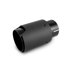 Mishimoto MMEXH-TIP-CFM25BK Mishimoto Carbon Fiber Exhaust Tip M Logo 2.5?  MMEXH-TIP-CFM25BK